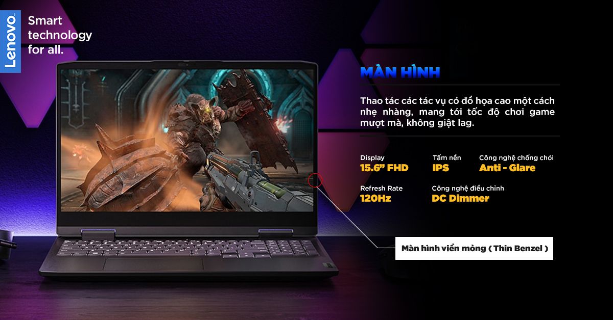 Màn hình Full HD sắc nét